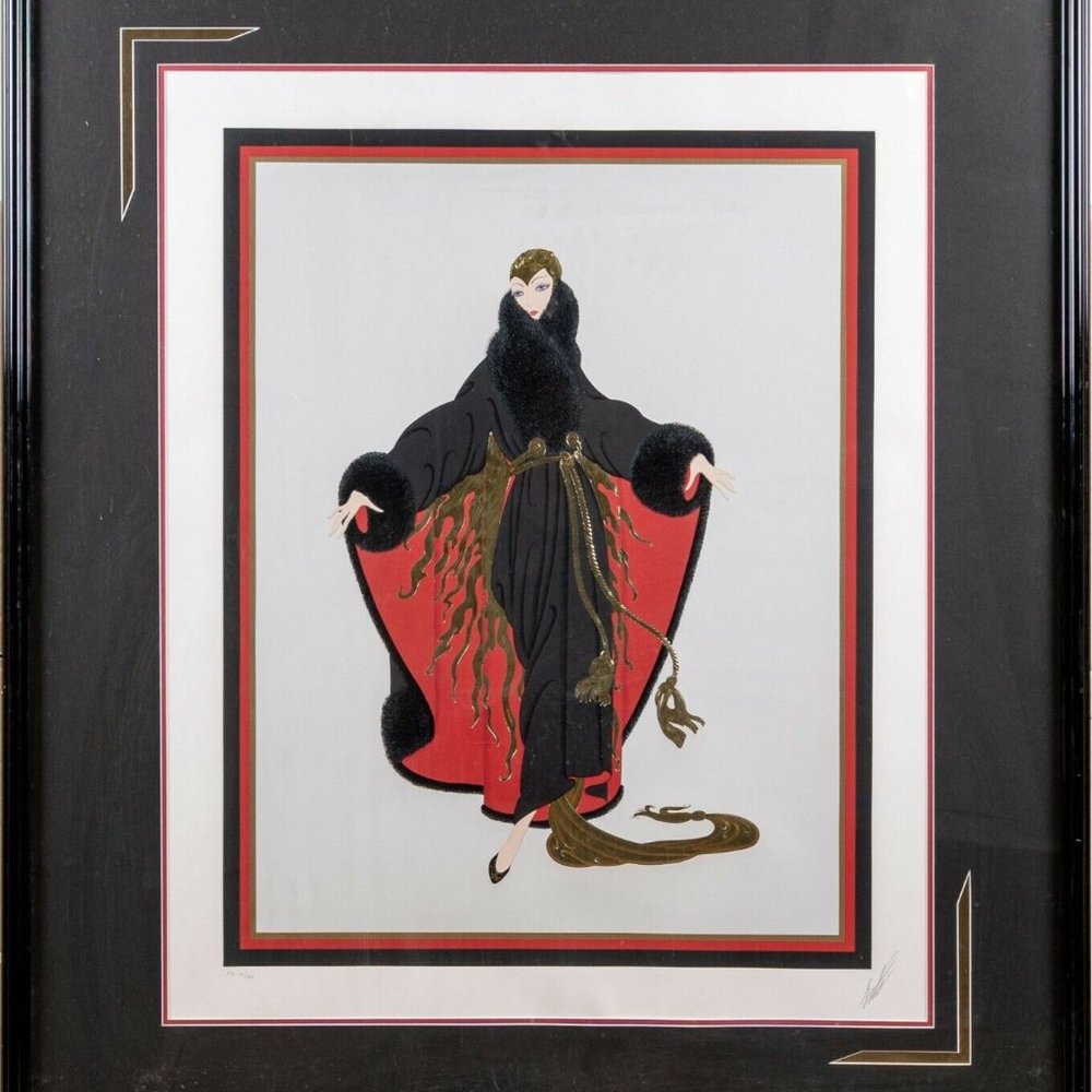 Large ERTE! Faubourg St. Honoré - Signed Serigraph - HC Hors Commerce!